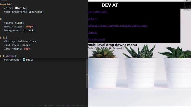 Multi Level Dropdowns Menu | HTML CSS | No Javascript смотреть онлайн