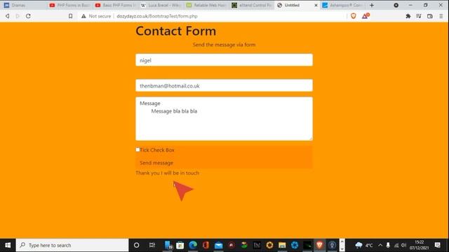 Simple Contact Form in Bootstrap Studio смотреть онлайн