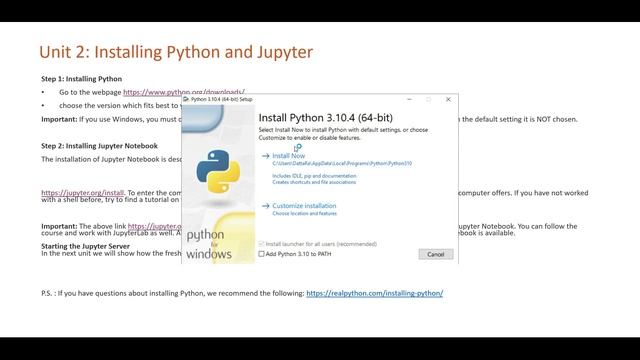 Basics of Python - Installing Jupyter смотреть онлайн