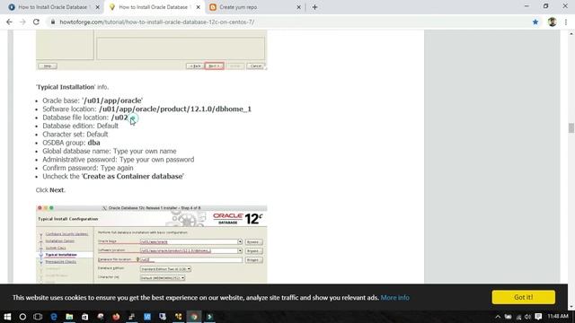 How to install oracle 12c software on cent os 7 | sinhala part 2 смотреть онлайн