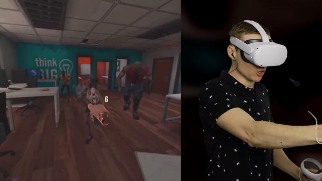 Surviving INFINITE ZOMBIES In NEW VR GAME (Zombieland VR: Headshot Fever Funny Gameplay) смотреть онлайн