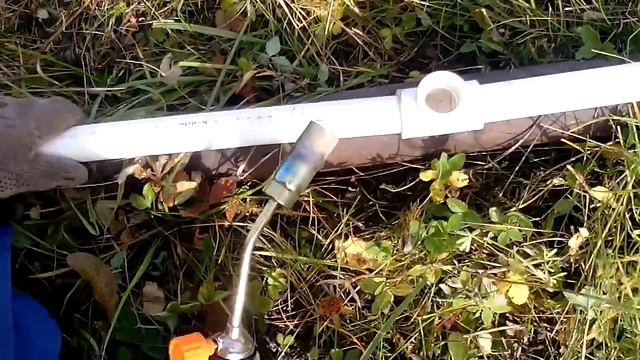 ПВХ труба.Пайка газовой горелкой. смотреть онлайн