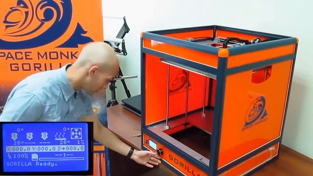 Калибровка платформы 3D-принтера Space Monkey Gorilla смотреть онлайн