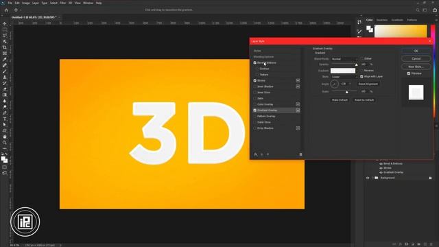 Create 3D Text without applying 3D effect in Photoshop. 3D text and Logo mockup tutorial. IPC смотреть онлайн