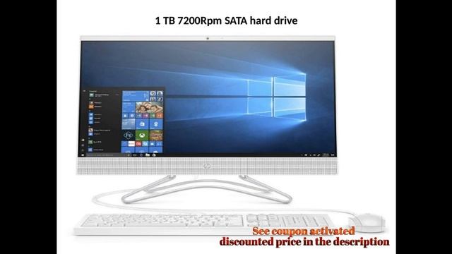 HP 24 Inch All in One Computer, AMD A9 9425, 8GB RAM, 1TB Hard Drive, Windows 10 24 f0020, White смотреть онлайн