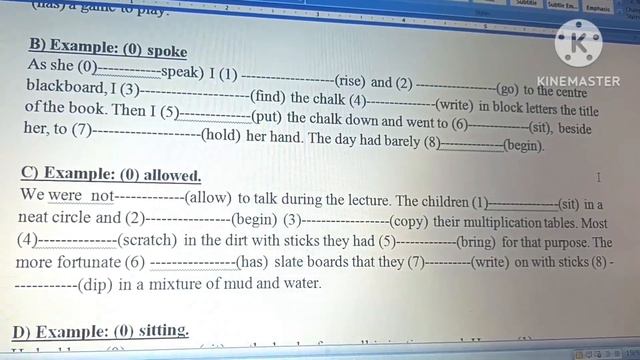 Icse10|English language paper-1|Sample practice questions|Fill in the blank with the correct verbs. смотреть онлайн