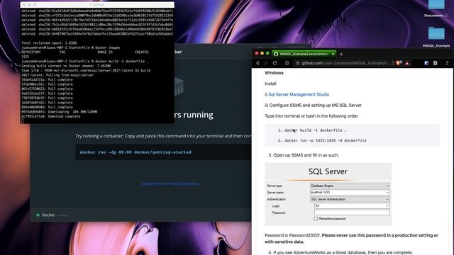 Installing AdventureWorks2017 database inside docker container using azure data studio on mac. смотреть онлайн