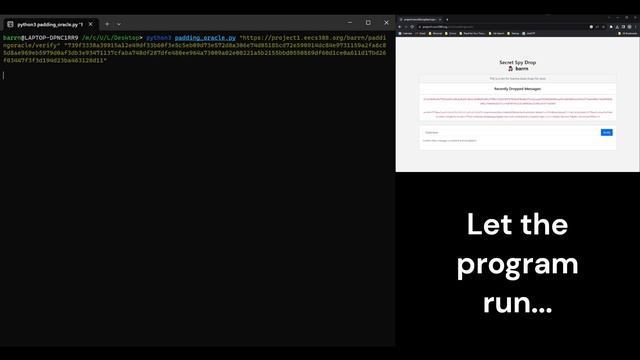 Padding Oracle Script Demo смотреть онлайн