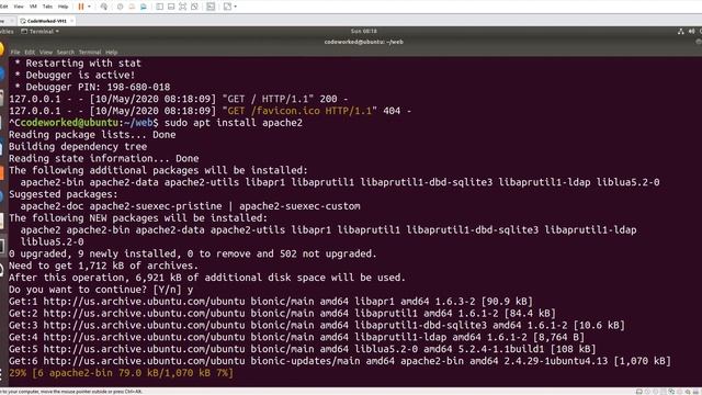 Create And Deploy Flask Web Application on Apache / Production смотреть онлайн