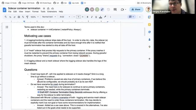 SIG Node Sidecar WG 2023-08-29 смотреть онлайн