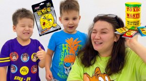 Едим САМЫЕ КИСЛЫЕ КОНФЕТЫ в Мире! Челлендж кислые конфеты. Экстремальный челлендж