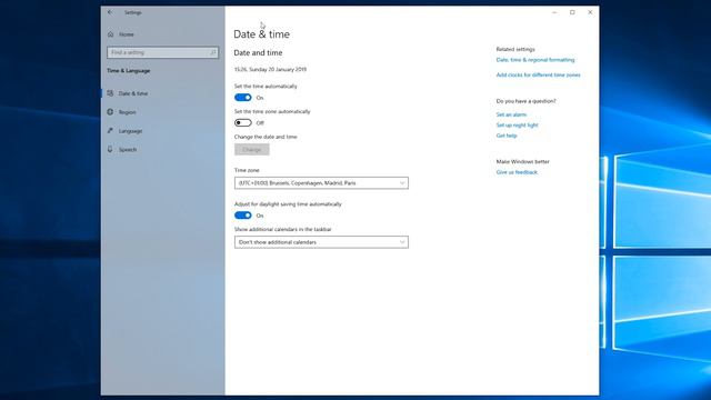 How to Change your Timezone in Windows! Windows 10 Timezone Settings! смотреть онлайн