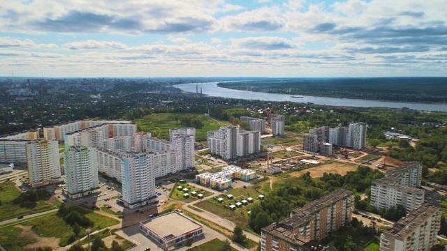 Аэросъемка ЖК МотовилихинSKY лето 2021 смотреть онлайн