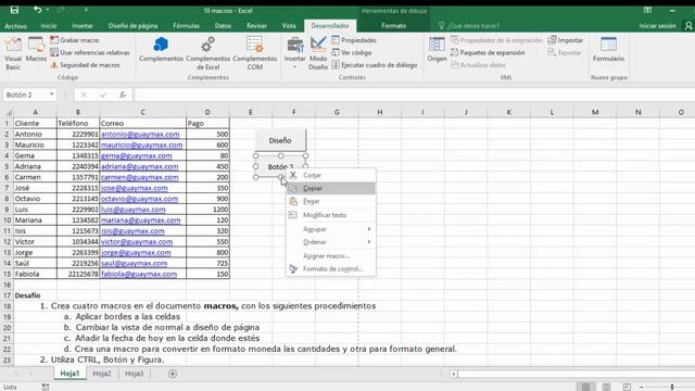 Grabar Macros en Excel CTRL Botoón y figura смотреть онлайн