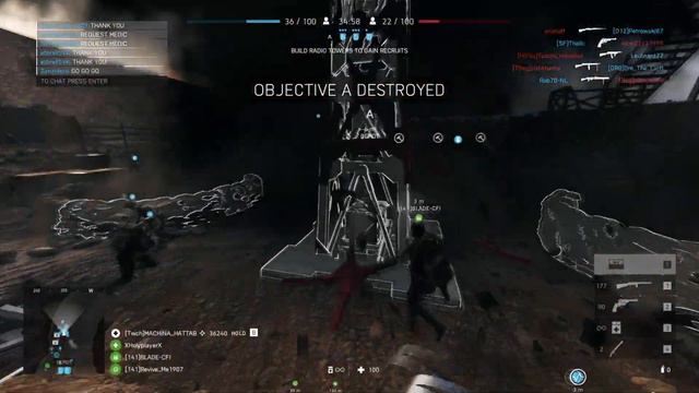 Battlefield V REKOR V1 Kill streak :D Blood post OUT POST смотреть онлайн