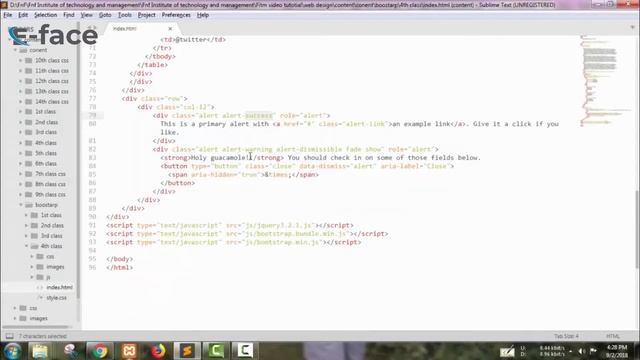 Bootstrap Alert and Nave-bar 3 смотреть онлайн