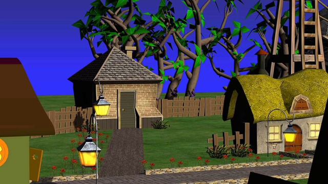 Домики гномиков green screen. Локации посёлка гномиков chromakey. смотреть онлайн