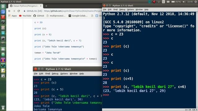 Fungsi Print pada Python - Tutorial Python Indonesia #5 смотреть онлайн