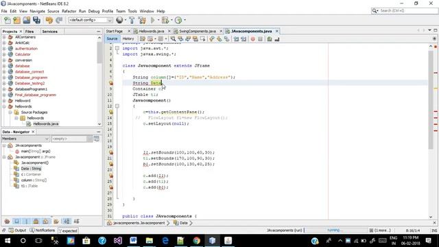 how to use Table in java Swing смотреть онлайн