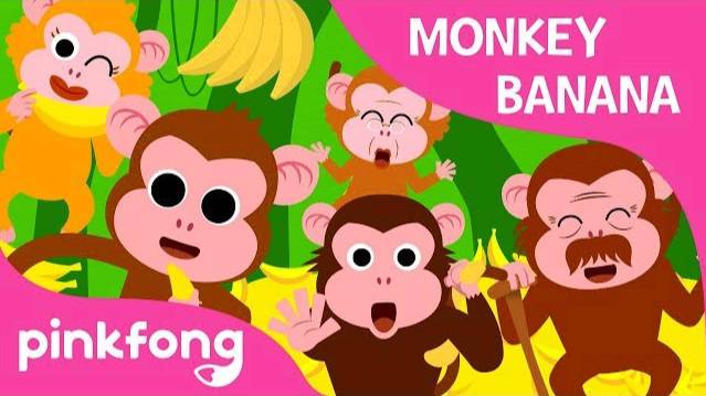 Monkey Banana-Baby Monkey | Animal Songs | PINKFONG Songs For Children