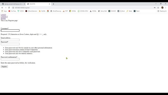 3 How to create login and register/signup application in DJANGO with MSSQL and SQLIT3 смотреть онлайн