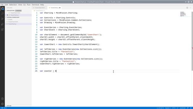 Football Tower Chart in JavaScript смотреть онлайн