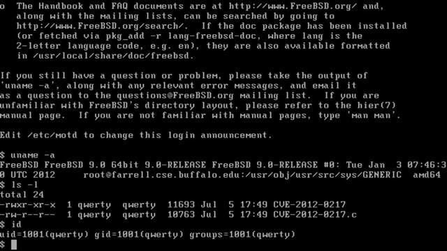 CVE-2012-0217 sysret exploit for FreeBSD 9.0 смотреть онлайн