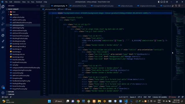 Designing a responsive administrator panel page - eShop Web Application - Web Programming смотреть онлайн