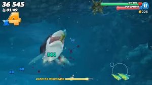 Белая акула в hungry shark world