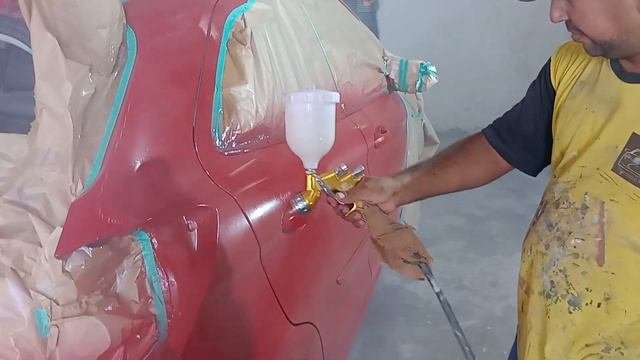 Teste de verniz com a pistola NTools HVLP смотреть онлайн