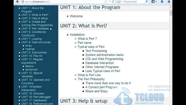 Perl Training in Hyderabad смотреть онлайн