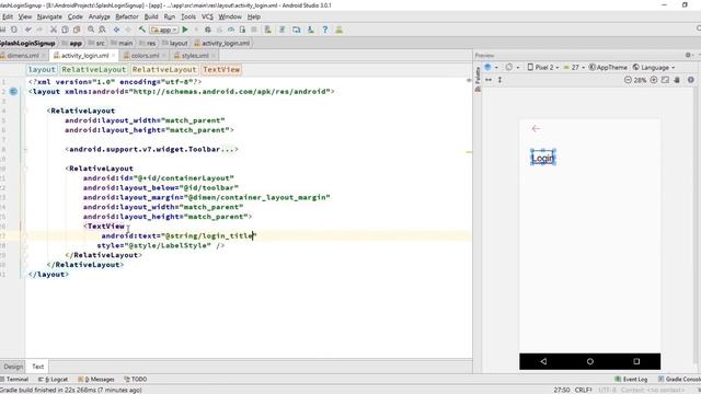 Splash, Login and Signup Screen for Android | UI to Code - Timelapse смотреть онлайн