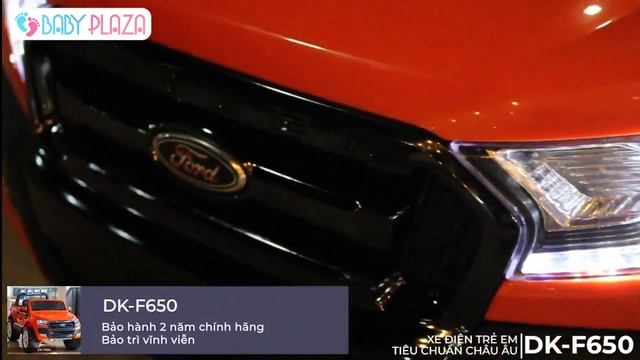 Xe Ô tô điện địa hình 2 chỗ ngồi || Ford Ranger DK F650 Hàng Licensed || Baby Plaza смотреть онлайн