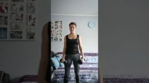 Тренировка на руки и спину с гантелями