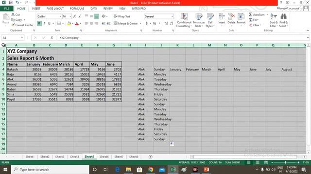 Ms Excel 2013 II Cut Copy Paste & Format Painter Use in Eexcel II Ms Excel Part 3 смотреть онлайн