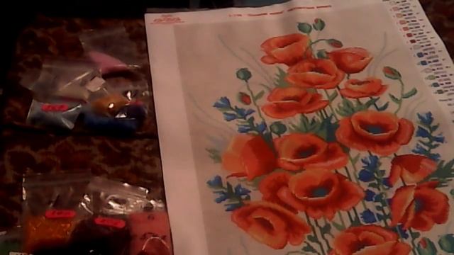 Набор для вишивання бисером Польові маки смотреть онлайн