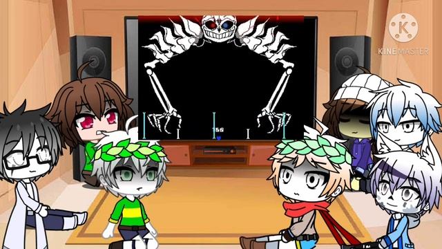 Undertale React To «Ultra DustSans»/Реакция Андертейл на Ultra DustSans/GachaClub/Eng|Rus