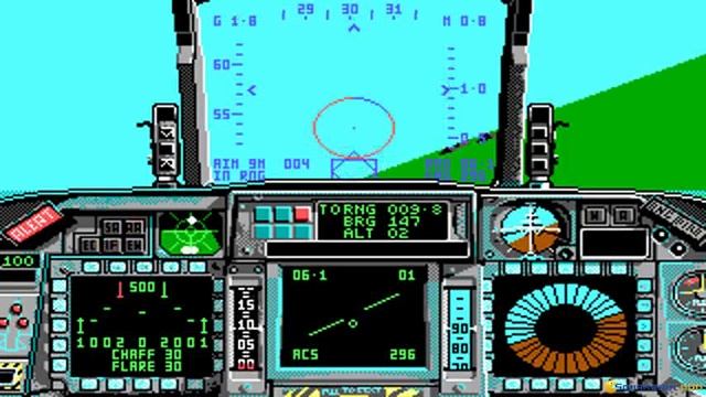 F-16 Combat Pilot gameplay (PC Game, 1989) смотреть онлайн