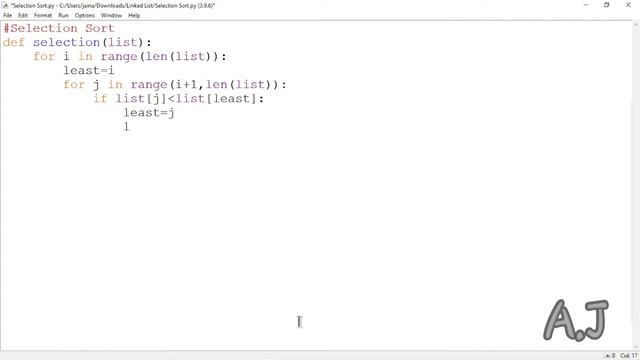 Selection Sort Program In Python-Easy Way смотреть онлайн
