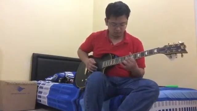 LTD EC-1000 with Blackstar ID core 10 v2, EMG 81/60 pickups, rock ballads смотреть онлайн