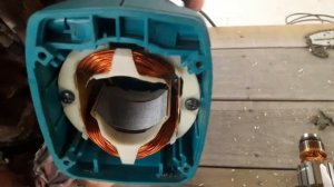 Замена статора электропила Makita UC4030A