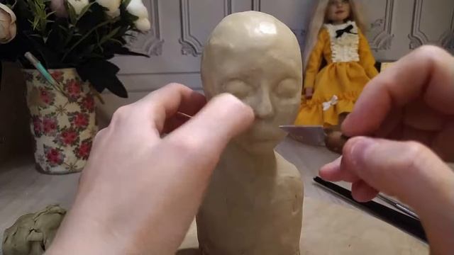Лепим азиатскую девушку. Мастер-класс / Modeling From Plasticine Asian Girl Master-class