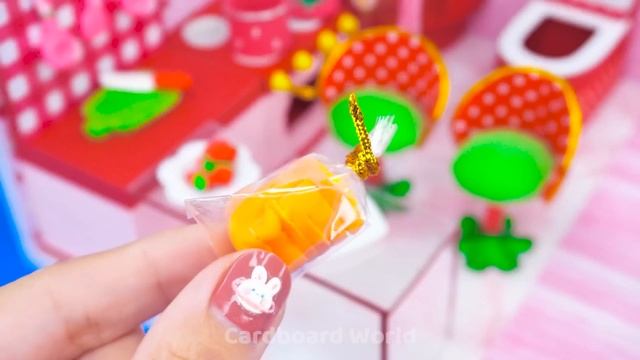 DIY Building Beautiful Pink Villa House For My Hamster from Cardboard (EASY) ❤️ DIY Miniature House смотреть онлайн