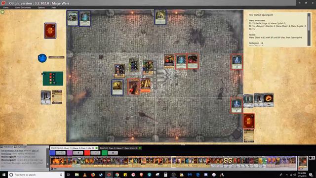 Mage Wars Online Replays #30 Pentagram Warlock vs Nonliving Warlord смотреть онлайн