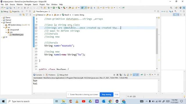 Strings and String methods in Java with Examples Part 1 Tamil #Placements #Java смотреть онлайн