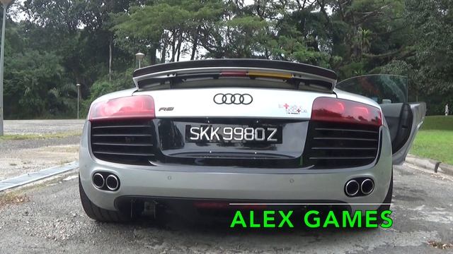 Audi R8 V8 w/ IPE Innotech Exhaust LOUD Revs and Acceleration смотреть онлайн