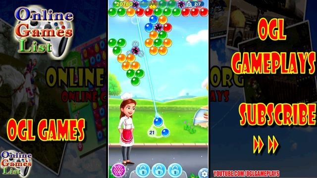 Pastry Pop Blast - Bubble Shooter Android IOS Gameplay (By RV AppStudios)