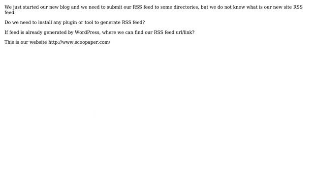 Wordpress: WordPress RSS feed? смотреть онлайн