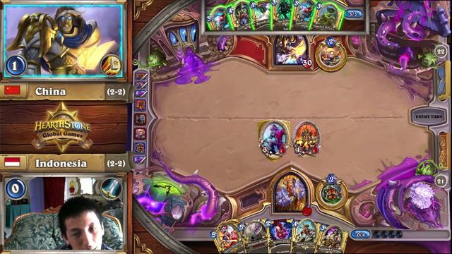 China vs. Indonesia - Group A - 2017 Hearthstone Global Games - Week 10 смотреть онлайн
