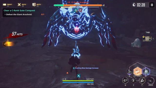 Solo Leveling ARISE | Sung Jinwoo VS Giant Arachnid | Boss Fight
